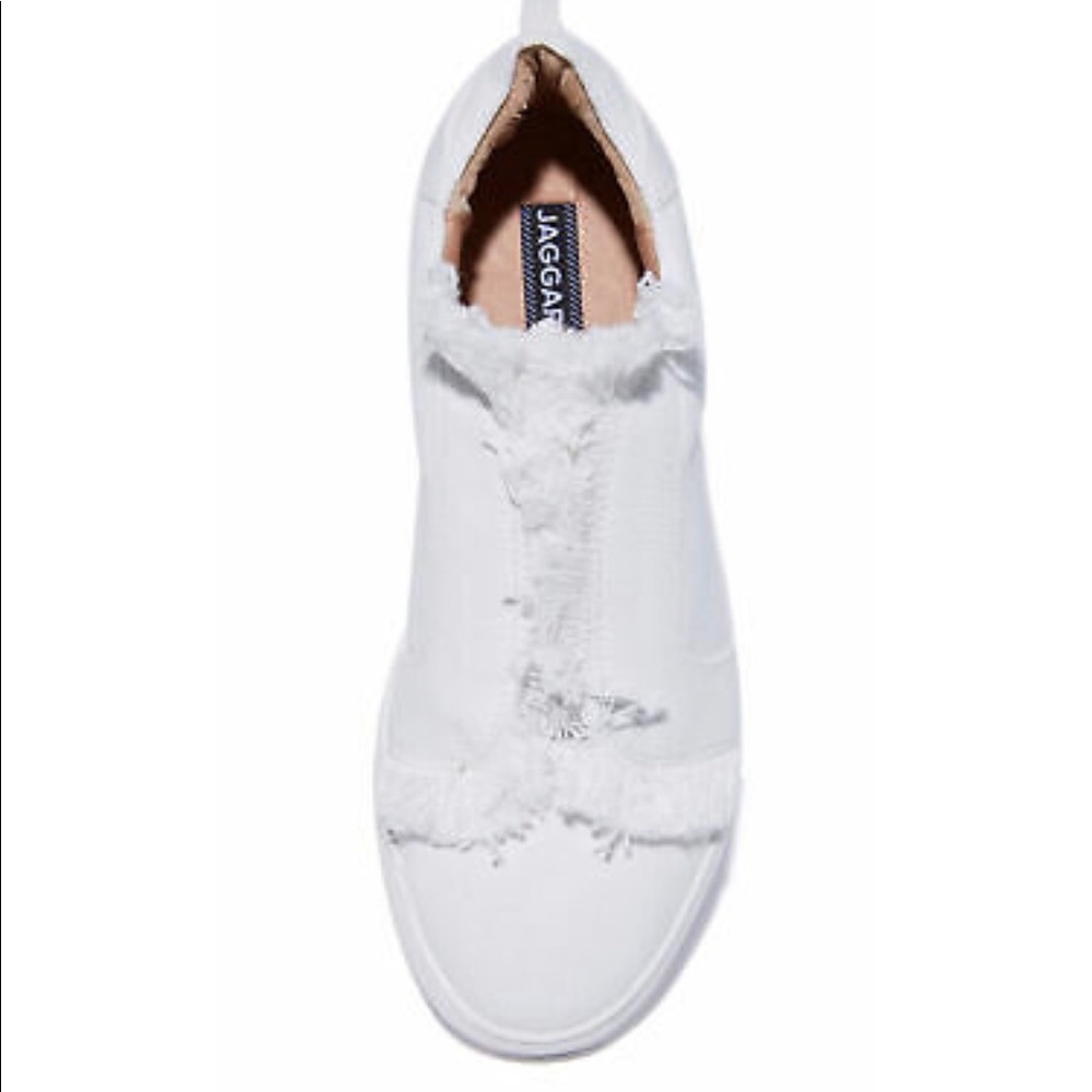 Jaggar Fringe White Sneakers